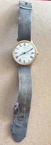 Vintage Timex Watch Mens Marlin 26150-02476 Water Resistant 1970s Working