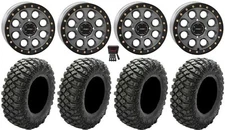 System 3 SB-7 15" Wheels Ti (5+2) 35" Crawler XG Tires RZR Turbo S / RS1