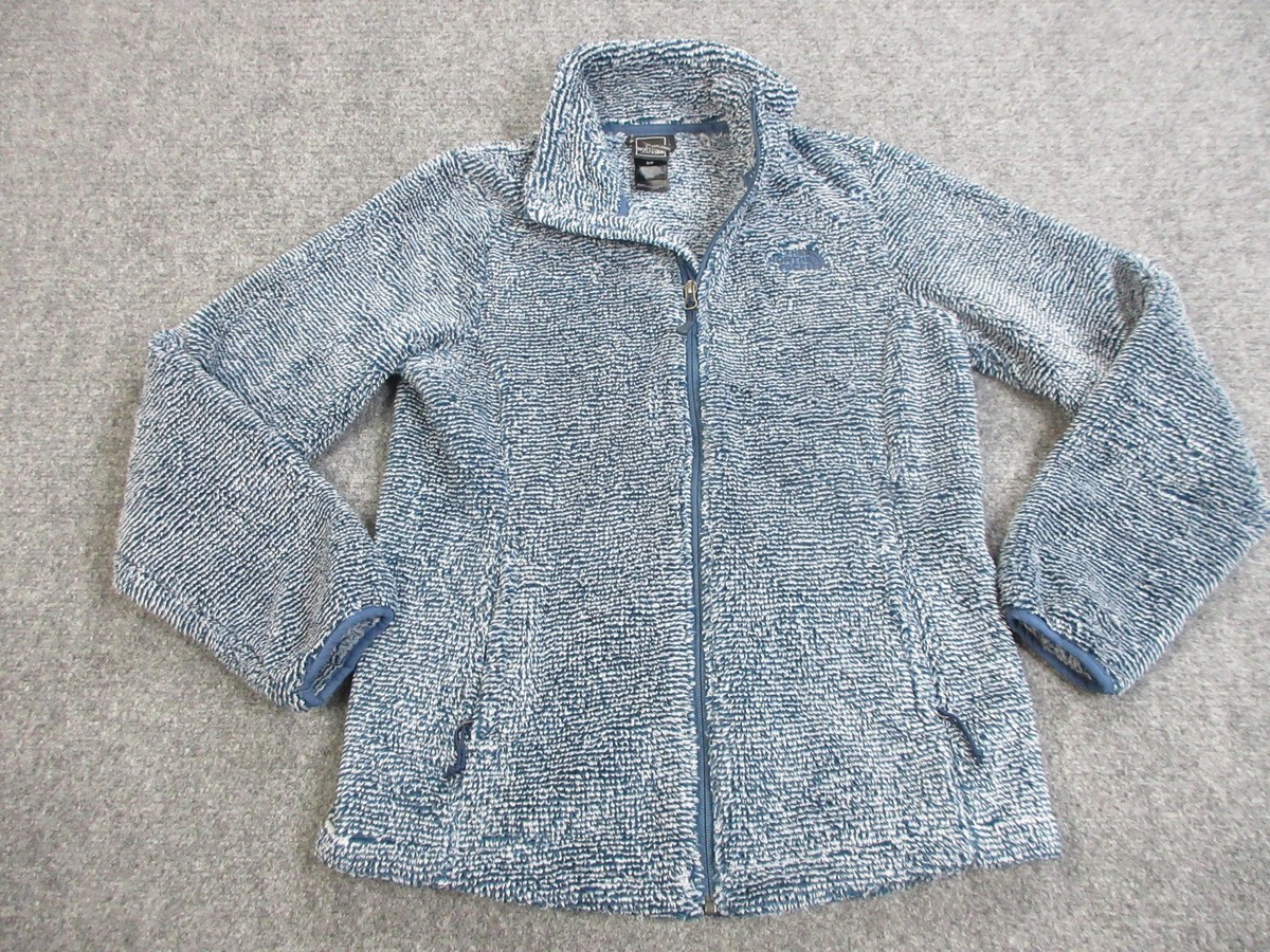 The North Face Jacket Womens Small Blue White High Pile Fleece
