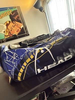 Agassi Head Radical Tennis Duffle Bag vintage rare