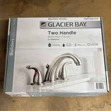 Glacier Bay HD67082W-6104 8 in. Widespread Double-Handle Bathroom Faucet, Brushe