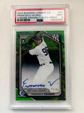 2024 Bowman Chrome Sapphire FRANCISCO VILORIO Green Refractor 1st Auto SP /99