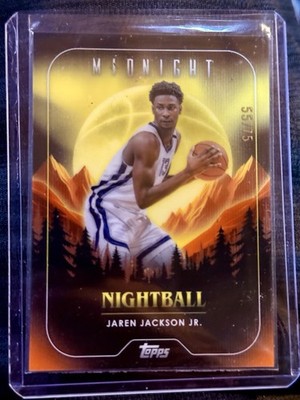 2023-24 Topps Midnight - Nightball Jaren Jackson Jr. #NB-12 DUSK /75