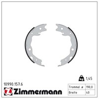 Zimmermann HANDBREMSBACKEN-SATZ Passend FüR Nissan Cube Juke Leaf Qashqai