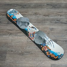 ESP Freeride 110 Beginner Snow Board with Blue, Orange, Black and White Graph