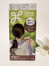 Kao LIESE Soft Creamy Bubble Foam Hair Color Prettia Kit In DARK CHOCOLATE