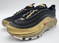 Nike Air Max 97 Black Metallic Gold 2018, Size 5.5, AT5458-002