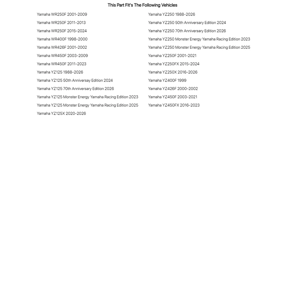 Kit de radios para motocicleta Tusk SPK-YR-19-01 - radios traseros 19" negro/petina plateada Foto 2 de 2