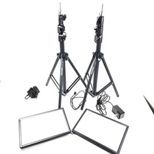 Neewer LED Video Light Panel Lighting Kit 2-Pack 11.3” Dimmable Bi-Color + Stand