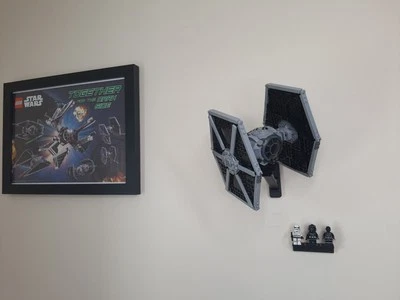 3DCROW Wall mount for LEGO 75300 TIE Fighter