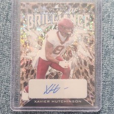 Leaf Flash Xavier Hutchinson Flash of Brilliance Autographs Auto /5 Football