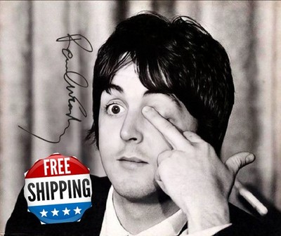 Paul McCartney Signed 8X10 Autographed Photo reprint Fast Free