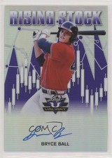 2020 Leaf Valiant Rising Stock Purple Prismatic 13/20 Bryce Ball Auto g4d