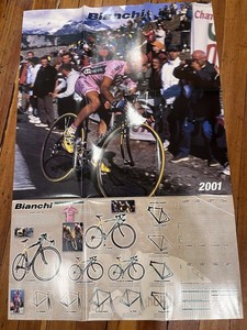 2001 BIANCHI MARCO PANTANI Catalog GIRO d’ITALIA Poster