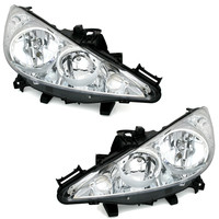 Scheinwerfer Set FüR Peugeot 207 2006- CC 2007- H1 H7 LWR Stellmotor