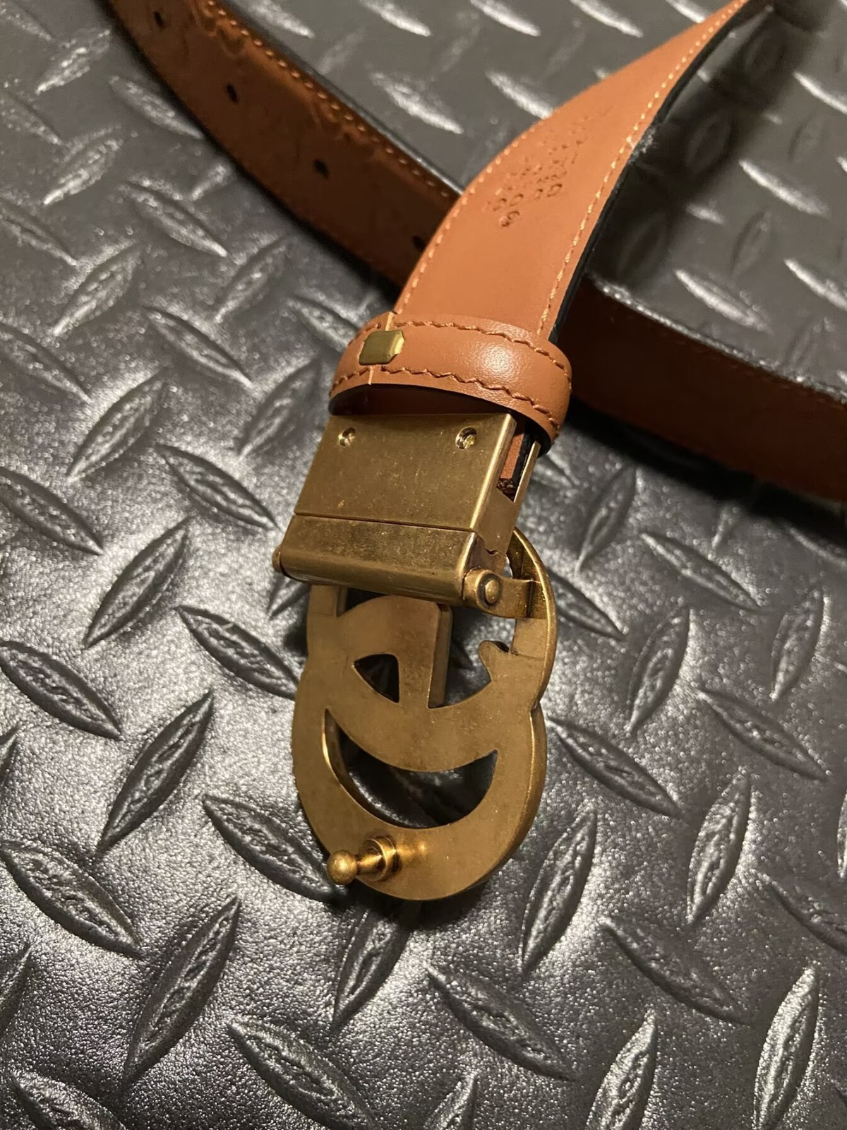 Women's Gucci Leather Belt Brown GG Buckle Size 40 / 100 cm thumbnail 3