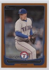 2012 Bowman Orange Border 35/250 Derek Holland #74 4g8