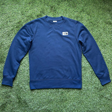 The North Face Heritage Patch Crew Sweatshirt Women Small Navy Pullover Fleece