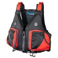 Bluestorm MOTIVE Kayak Life Jacket Fishing Vest Type III PFD, Nitro Red