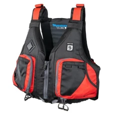 Bluestorm MOTIVE Kayak Life Jacket Fishing Vest Type III PFD, Nitro Red
