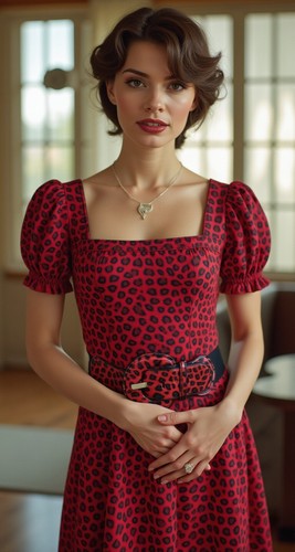 Mujer Leopardo Cinturón Moda Alto Riñonera Elástico Rojo Negro Animlar Print M L - Imagen 17 de 24