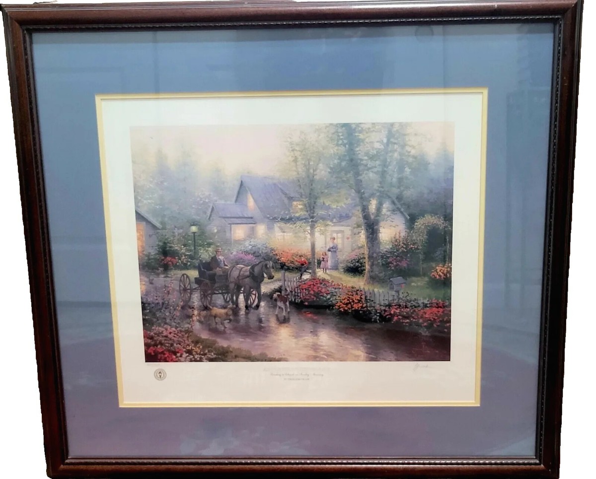 Thomas Kinkade Apple Hill Victorian II LITHO #520/1950 COA Signed