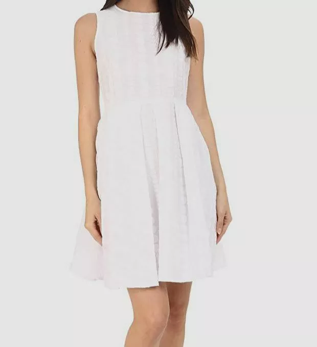 Calvin klein white sleeveless dress top