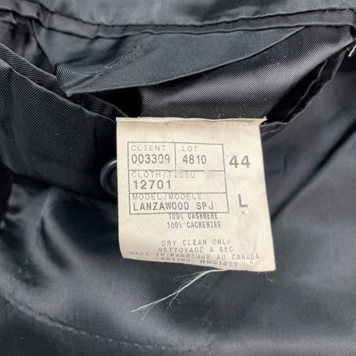 Saks Fifth Avenue x Loro Piana Men’s 100% Cashmere 3-Button Blazer Black • 44L - Picture 7 of 13