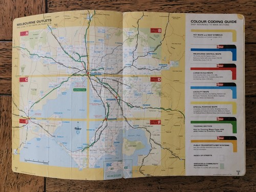 Melway Edition 22 Street Directory 1993, Fair Condition, Vintage Collectable - Picture 9 of 10