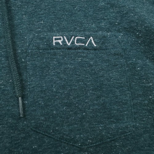 RVCA Felpa con Cappuccio Uomo Grande Verde Pullover Regolare Leggera Maglia Maglione - Foto 3 di 13