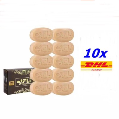 x10 FLI Bright herbal soap get rid of polyps acne freckles Halal GMP standards