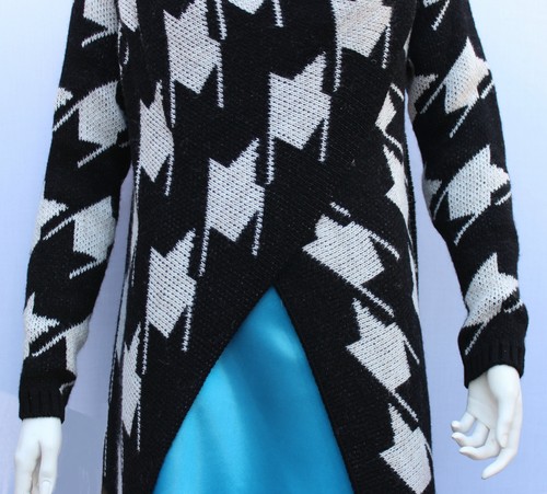 New Ladies Italian Poncho Cardigan High Quality & Stylish Wool Knitted One Size - Picture 3 of 17