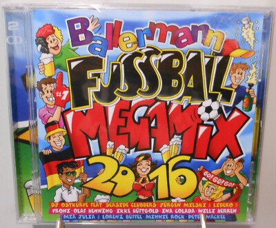 Ballermann Fußball Megamix 2x CD 88 Gute-Laune Hits Party Fete EM WM 2016 #K1467