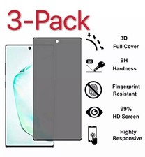 3Pcs Privacy Tempered Glass Screen Protector For Samsung Galaxy S10 S20 N20 S21