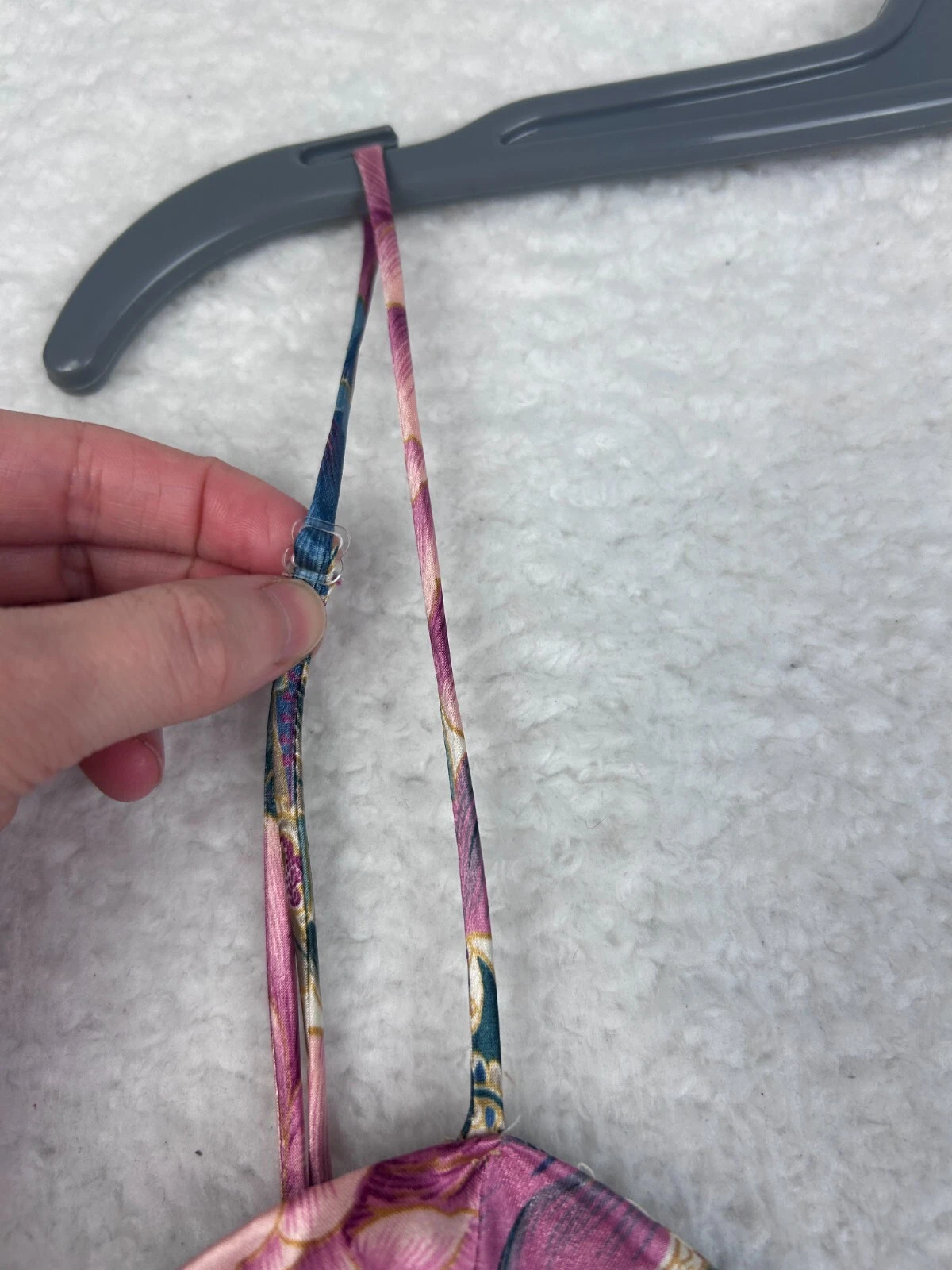 UNDERCOVER Abito slip camicia da notte vintage Victorias Secret taglia media rosa rose floreale