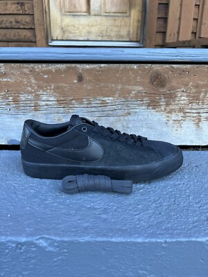 Size 10.5  - Nike Zoom Blazer Pro GT SB Low Triple Black