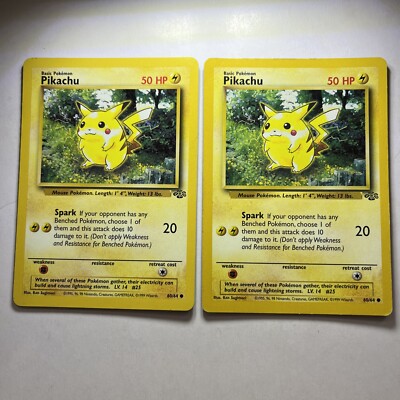 2 - Pikachu - Jungle Set - 60/64 - Common - Pokemon Card