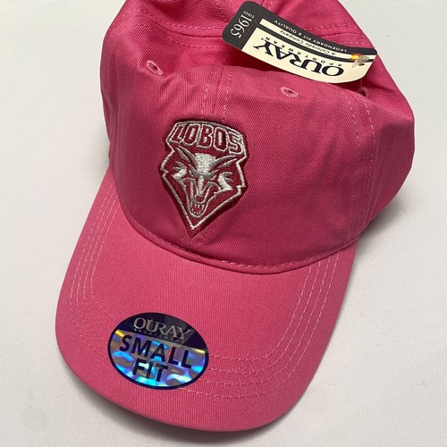 NWT Ouray NCAA New Mexico Lobos Hat Cap Small Fit Hot Pink Adjustable Strapback