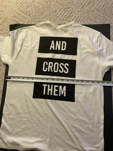Zara Boys T-shirt FIND YOUR LIMITS - size 13/14 white BLACK WORDS print - Picture 4 of 5