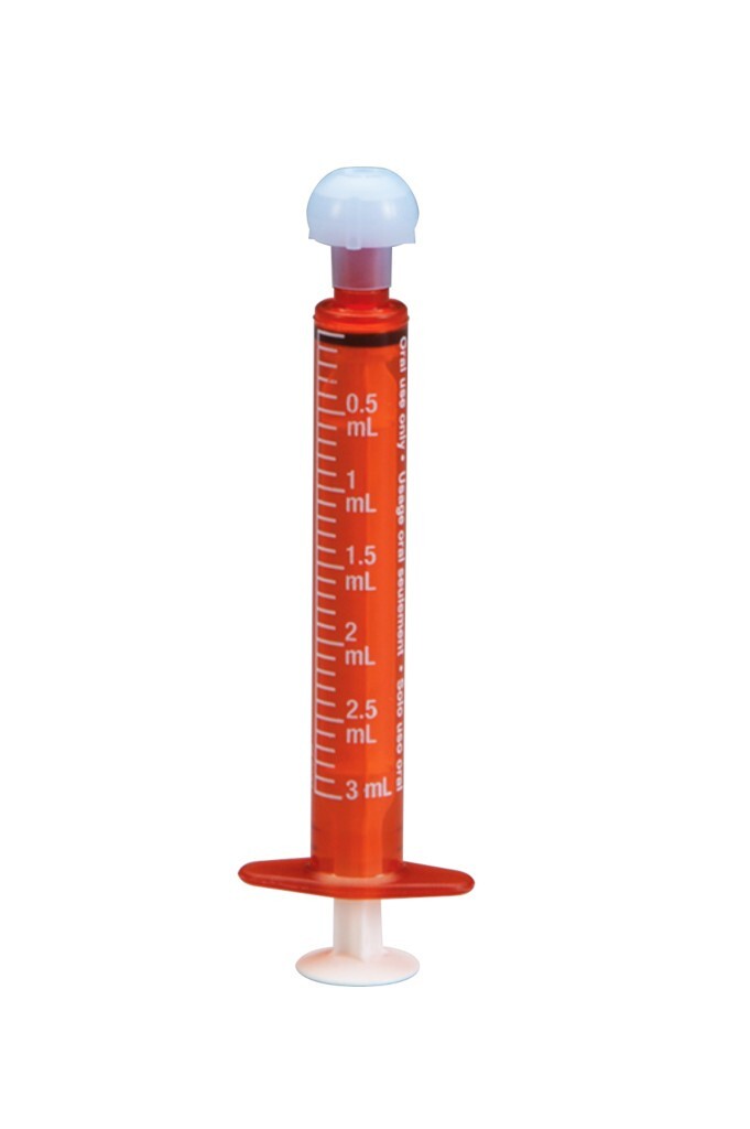 BAXTER BAXA ExactaMed Amber Oral Medicine Syringe Dispenser 3cc/3mL W