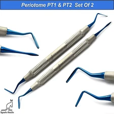 Dental Periotome Ligament PT-1 & PT-2 Tooth Extraction Implant Instruments Set