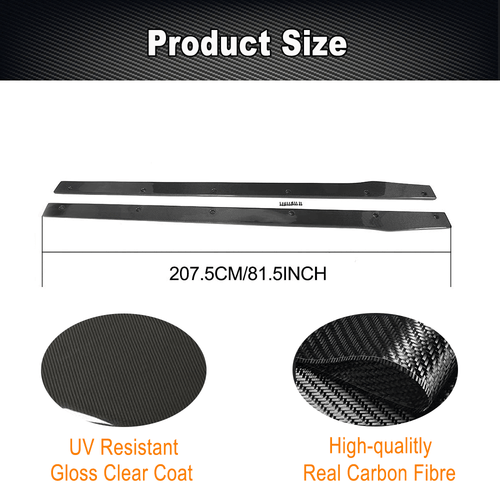 Echt Carbon Seitenschweller Seitenspoiler für Mercedes W205 A205 C205 C63 C43 - Bild 6 von 11