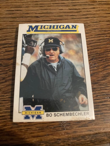 Bo Schembechler Anthony Carter Michigan Football Team Set NCAA BIG 10 BIG HOUSE