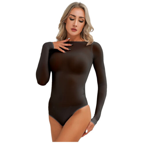 Mujeres Transparente Mangas Largas Body Regular/Sin entrepierna Mono Ropa de noche - Imagen 110 de 154