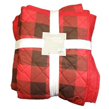 Rosemont & State King Quilt Set Buffalo Plaid (Quilt & 2 King Shams)