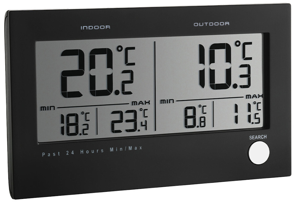 TFA-Dostmann TWIN Funk-Thermometer Schwarz online