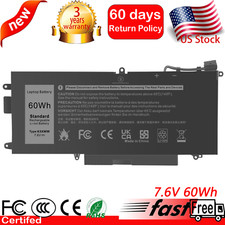 K5XWW Laptop Battery for Dell Latitude 7389 L3180 5285 5289 2 in 1 71TG4 60Wh