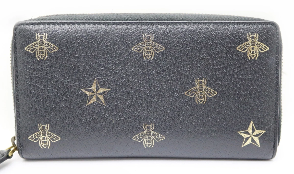 Gucci bee zip store around wallet