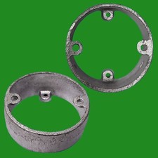 1x 60mm BZP Galvanised Extension Conduit Ring, Conduit Cable Wire Fittings