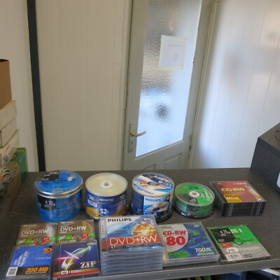 200 CDs & 14 mini CDs, DVD, DVD-RW Rohlinge - Unbenutzt  Konvolut Set